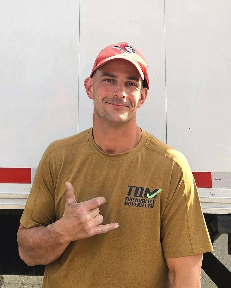 Gavin, driver and mover at Top Quality Movers